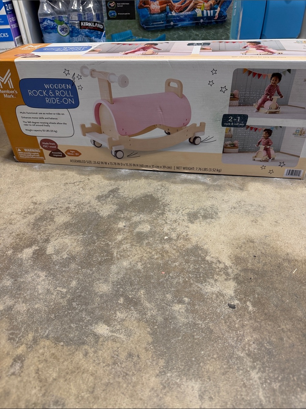 Pink Wooden Rock & Roll Ride-On Toy 18months - 5 yrs - Picture 4 of 6